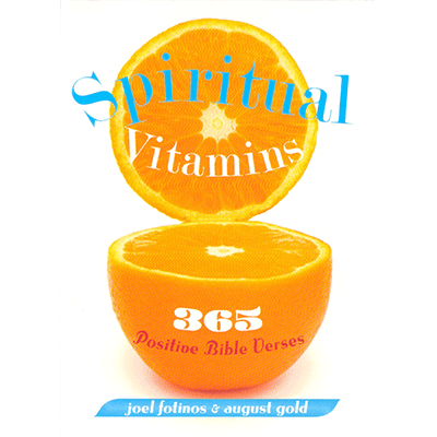 A book cover with an orange and the words " spiritual vitamins ".