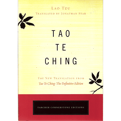 A book cover with the words " tao te ching ".