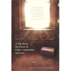 A book cover with a window and the words " the angel chest ".