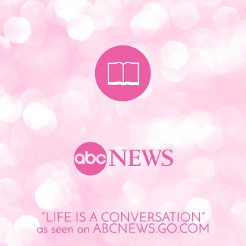 A pink background with the abc news logo.